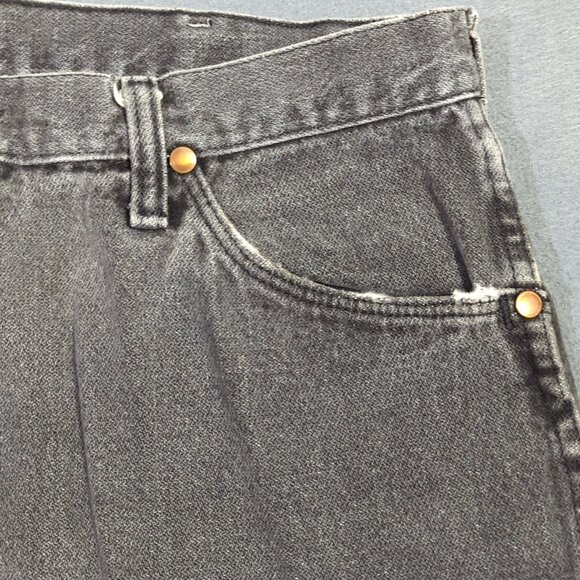 Wrangler VTG Jeans Men's 36x30 Fits 34x29 Black 13MWZ Cowboy Cut Made In USA - Picture 7 of 12